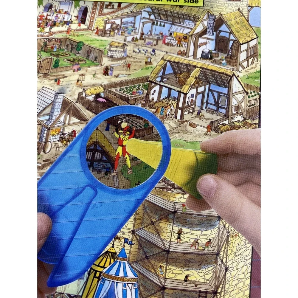 VTG Readers Digest Micro Stickers Castle Siege Worlds of Adventure Medieval Kids